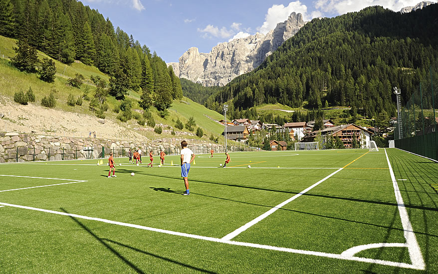 Soccer field "Plan" in Selva Gardena