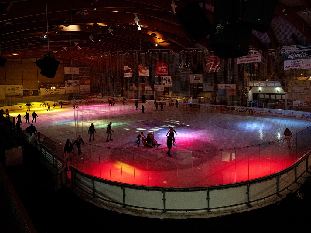 DSerate disco sul ghiaccio a Selva di Val Gardena