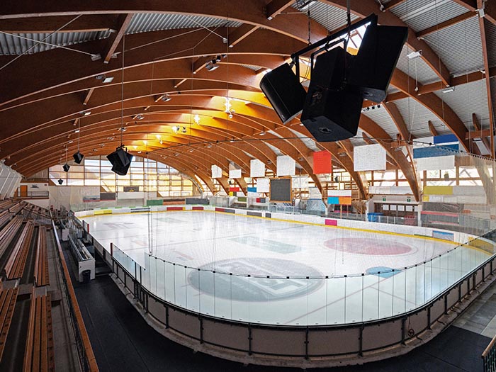 Eisstadion Pranives in Wolkenstein in Gröden